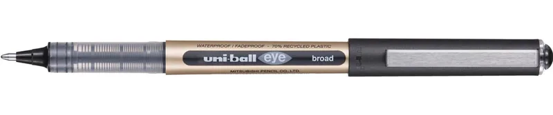 Eye Broad roller Eco, schrijfbreedte 0,85 mm, zwart by uni-ball – product photo