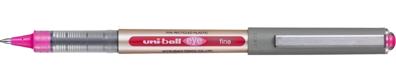 Eye Fine roller Eco, schrijfbreedte 0,5 mm, roze van uni-ball – productfoto
