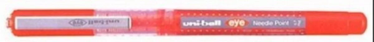 eye needle point pen UB 167 - fijn by uni-ball in Red – product photo