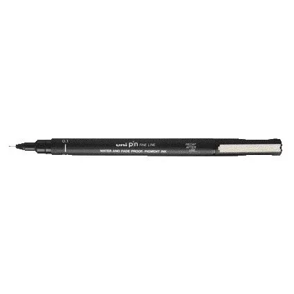 Fineliner uni-ball pin 0.1mm zwart | 12 stuks van uni-ball – productfoto