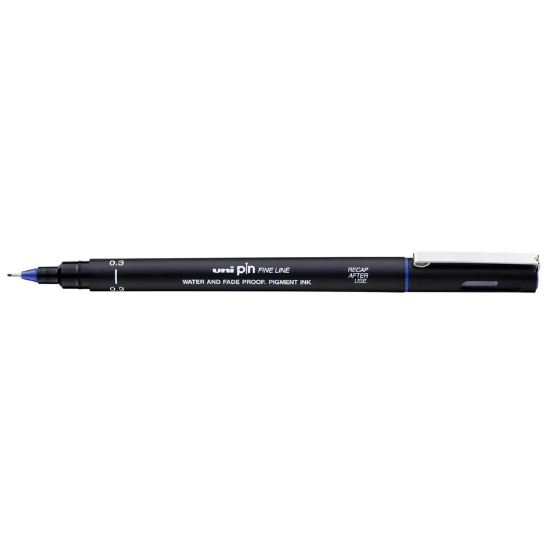 Fineliner uni-ball pin 0.3mm blauw | 12 stuks by uni-ball – product photo