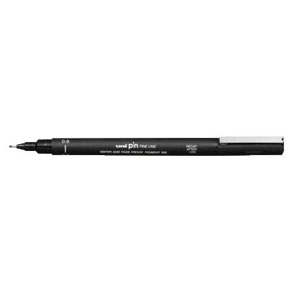 Fineliner uni-ball pin 0.6mm zwart | 12 stuks van uni-ball – productfoto