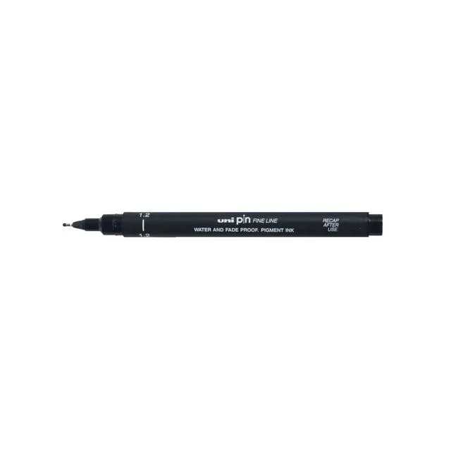Fineliner uni-ball pin 1.2mm zwart | 12 stuks by uni-ball – product photo