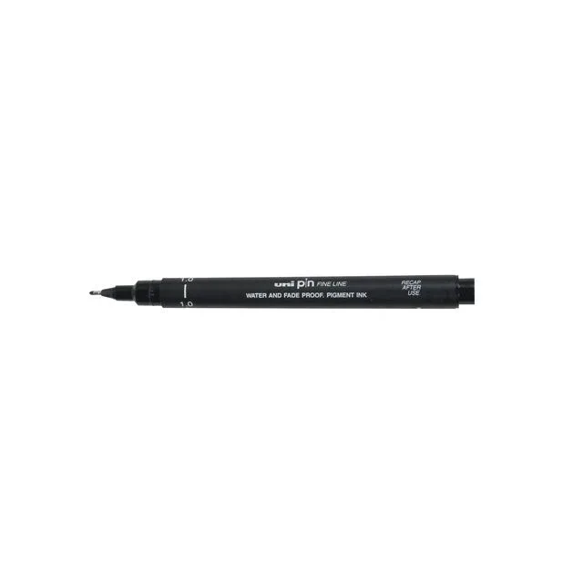Fineliner uni-ball pin 1mm zwart | 12 stuks by uni-ball – product photo