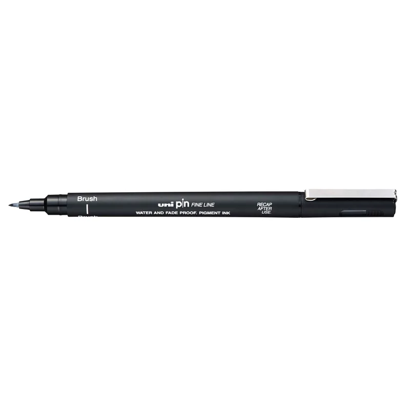 Fineliner uni-ball pin brush f zwart | 12 stuks de uni-ball – photo produit