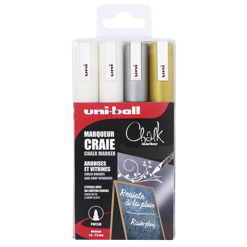 Krijtstift uni-ball rond 1.8-2.5mm assorti by uni-ball – product photo