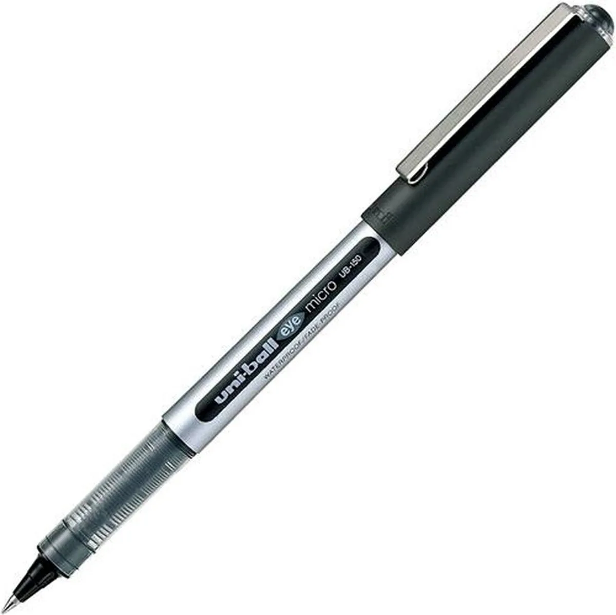Liquid ink ballpoint pen Uni-Ball Eye Micro UB-150 12 Stuks van uni-ball in Zwart – productfoto