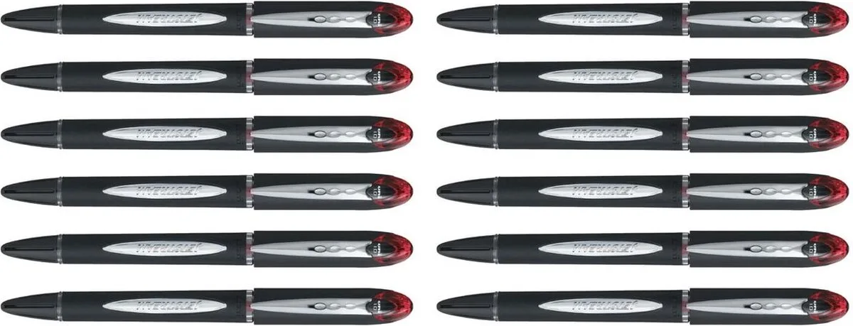 Liquid ink ballpoint pen Uni-Ball Rollerball Jestsream SX-210 12 Stuks från uni-ball i Röd – produktbild