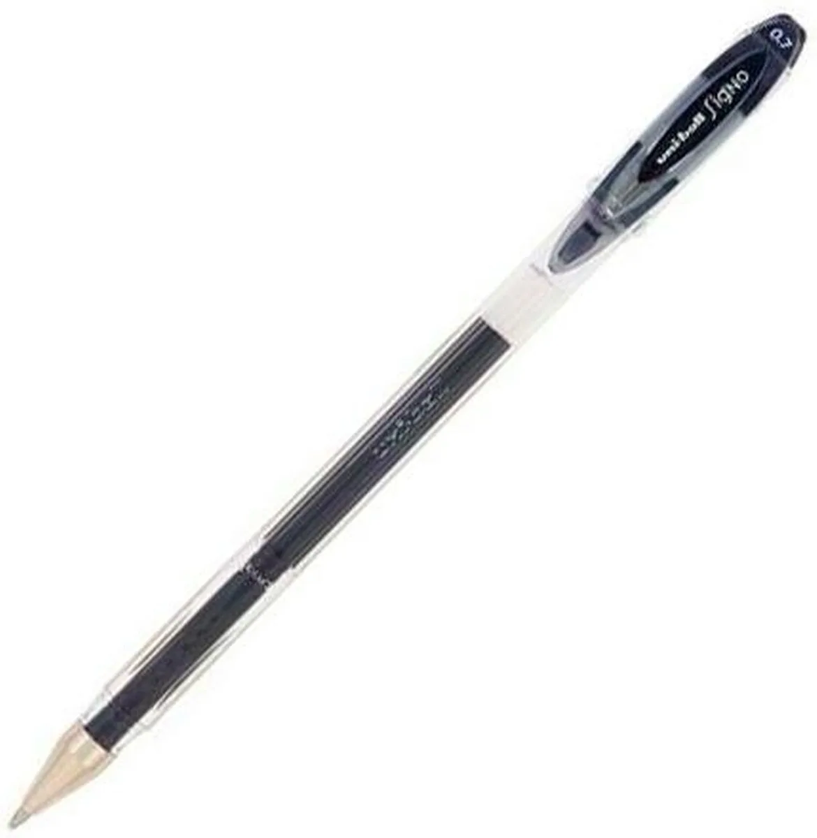 Liquid ink ballpoint pen Uni-Ball Rollerball Signo Basicos UM-120 12 Stuks de uni-ball en Noir – photo produit