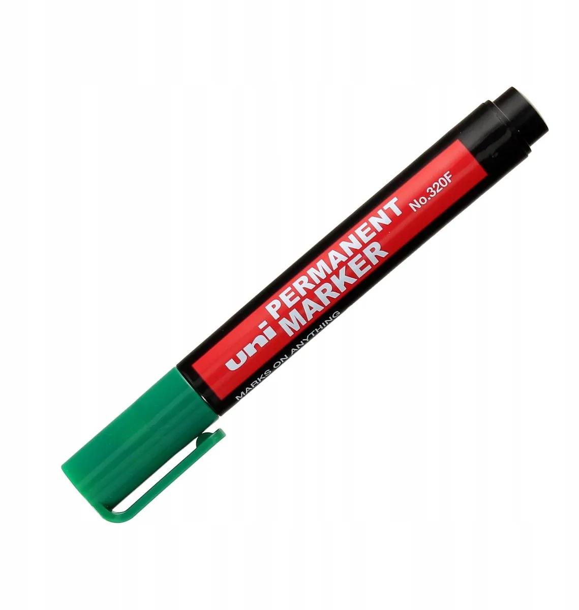 NO-320F Permanente Marker Ronde Punt 1.0-3.0mm van uni-ball in Groen – productfoto