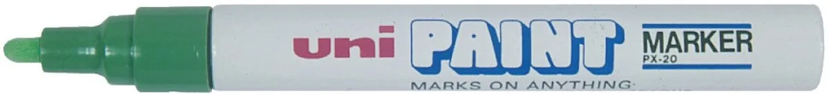 Permanente markeerstift Uni-Ball PX-20 2,8 mm (12 Stuks) van uni-ball in Groen – productfoto