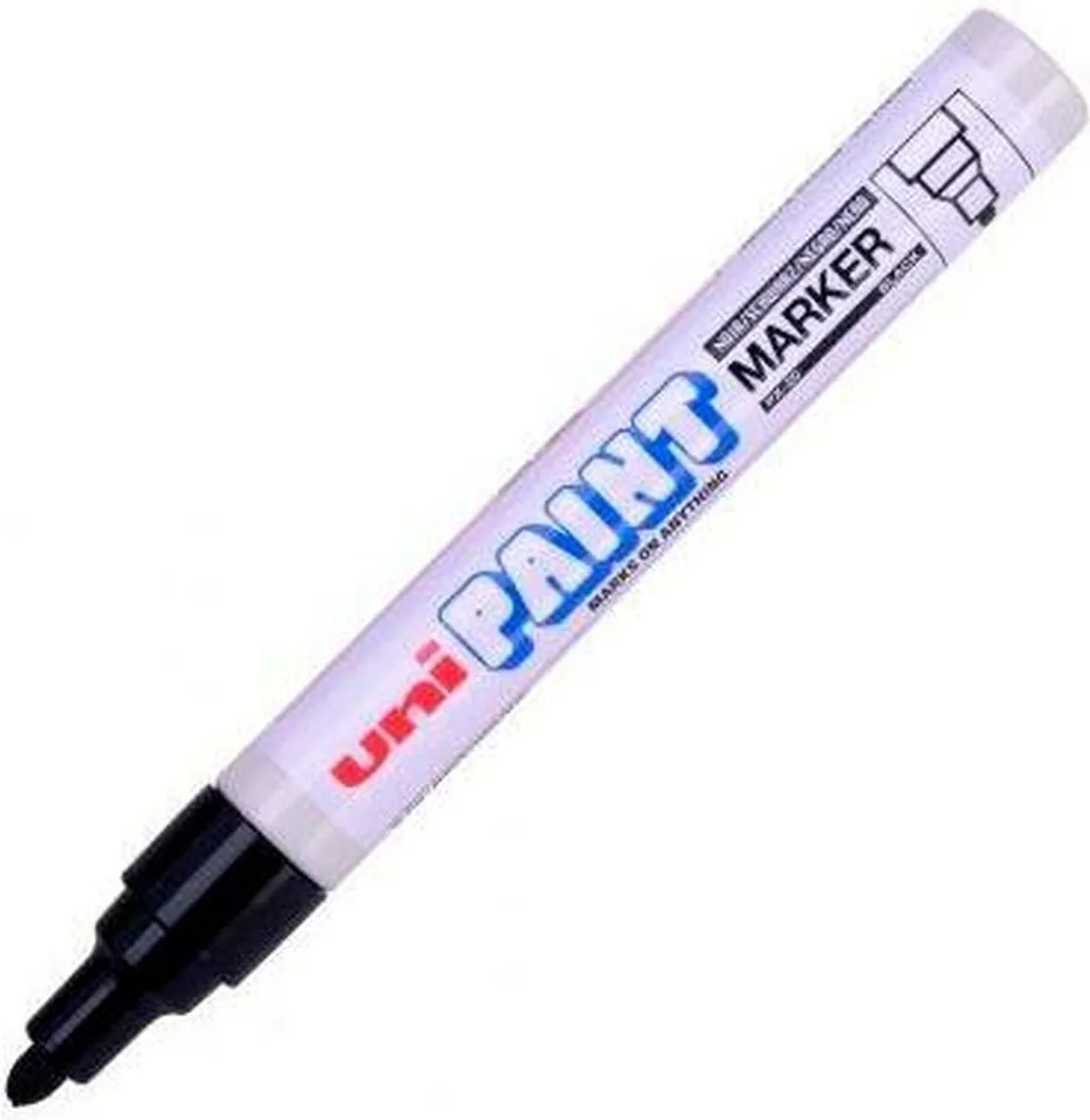 Permanente markeerstift Uni-Ball PX-20 2,8 mm (12 Stuks) van uni-ball in Zwart – productfoto