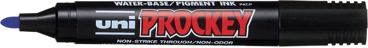PROCKEY permanent marker PM-122, 1,8 - 2,2 mm, 12 stuks van uni-ball in Blauw – productfoto