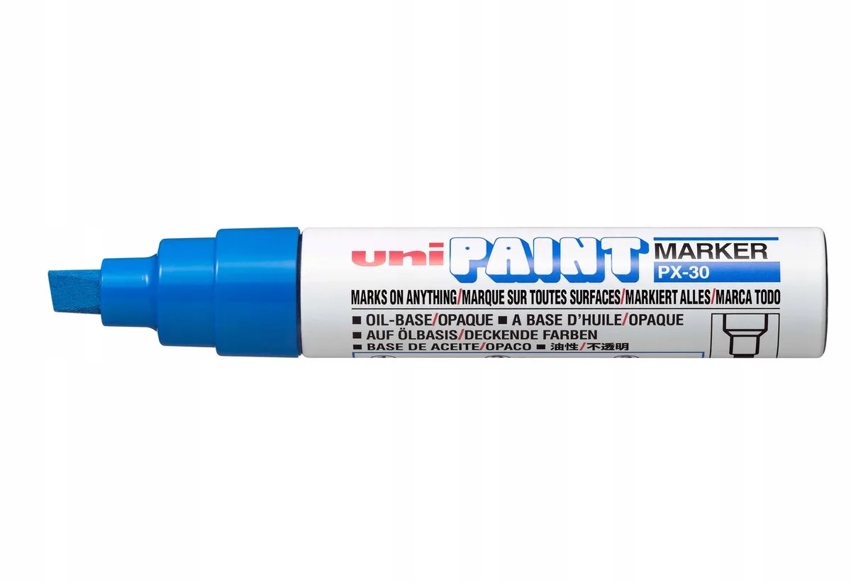 PX-30 Olie-gebaseerde Marker Dikke Lijn (4-8.5mm) fra uni-ball i Blå – produktbillede