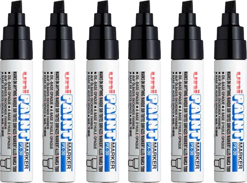 PX-30 Olie Marker - Permanent & Waterdicht van uni-ball in Zwart – productfoto
