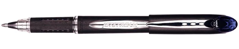 roller Jetstream blauw, schrijfbreedte 0,45 mm, medium schrift, schrijfpunt 1 mm, zwarte rubb... de uni-ball – photo produit