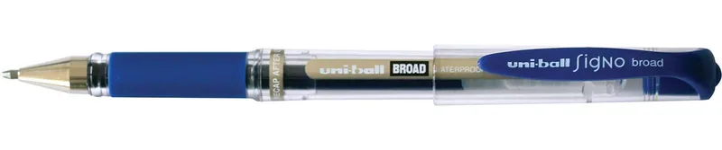 roller Signo Broad, brede punt, blauw by uni-ball – product photo