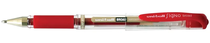 roller Signo Broad, brede punt, rood van uni-ball – productfoto