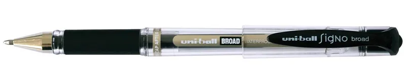 roller Signo Broad brede punt, zwart van uni-ball – productfoto