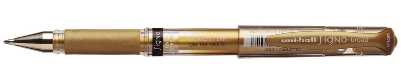 roller Signo Broad Creative, brede punt, goud by uni-ball – product photo