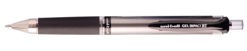 roller Signo GeI Impact RT, brede punt, zwart van uni-ball – productfoto