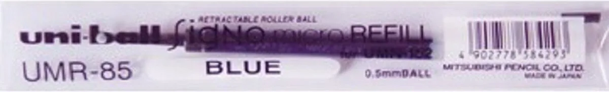 Signo micro refill voor UMN-152 blauw fra uni-ball i Sort – produktbillede