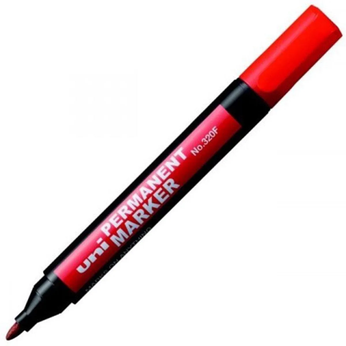 UNI 320 Permanente Marker - Ronde Punt van uni-ball in Rood – productfoto