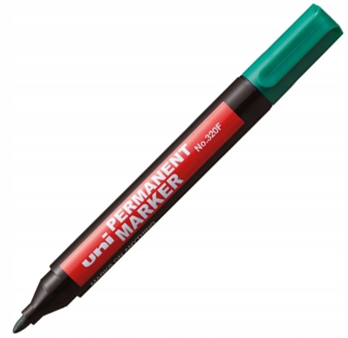 Uni 320F Permanente Marker - Ronde Punt (1,0-3,0mm) de uni-ball en Vert – photo produit