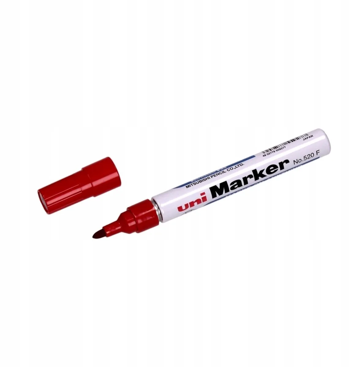 Uni 520 Permanente Marker - 1 Stuk de uni-ball en Rouge – photo produit