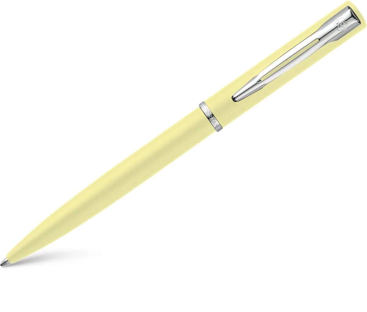 Allure balpen | citroengele pastelkleurige lak | medium punt | blauwe inkt | geschenkverpakking von Waterman – Produktfoto