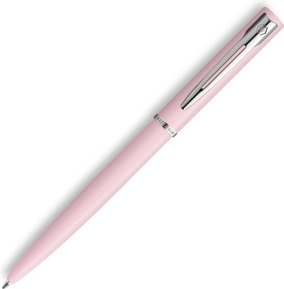 Allure balpen | macaron lak | medium punt | blauwe inkt | geschenkverpakking van Waterman in Pastelroze – productfoto