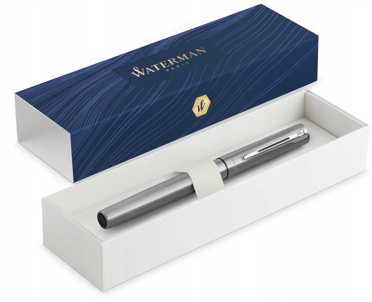 Allure Rollerball Pen - Stijlvol Chroom de Waterman en Glanzend Zilver Chroom – photo produit