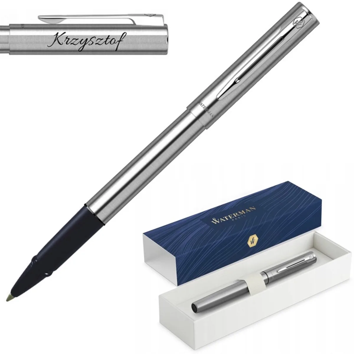 Allure Vulpen - Zilverkleurig, Gravure, Cadeauset von Waterman in Zilverkleur – Produktfoto