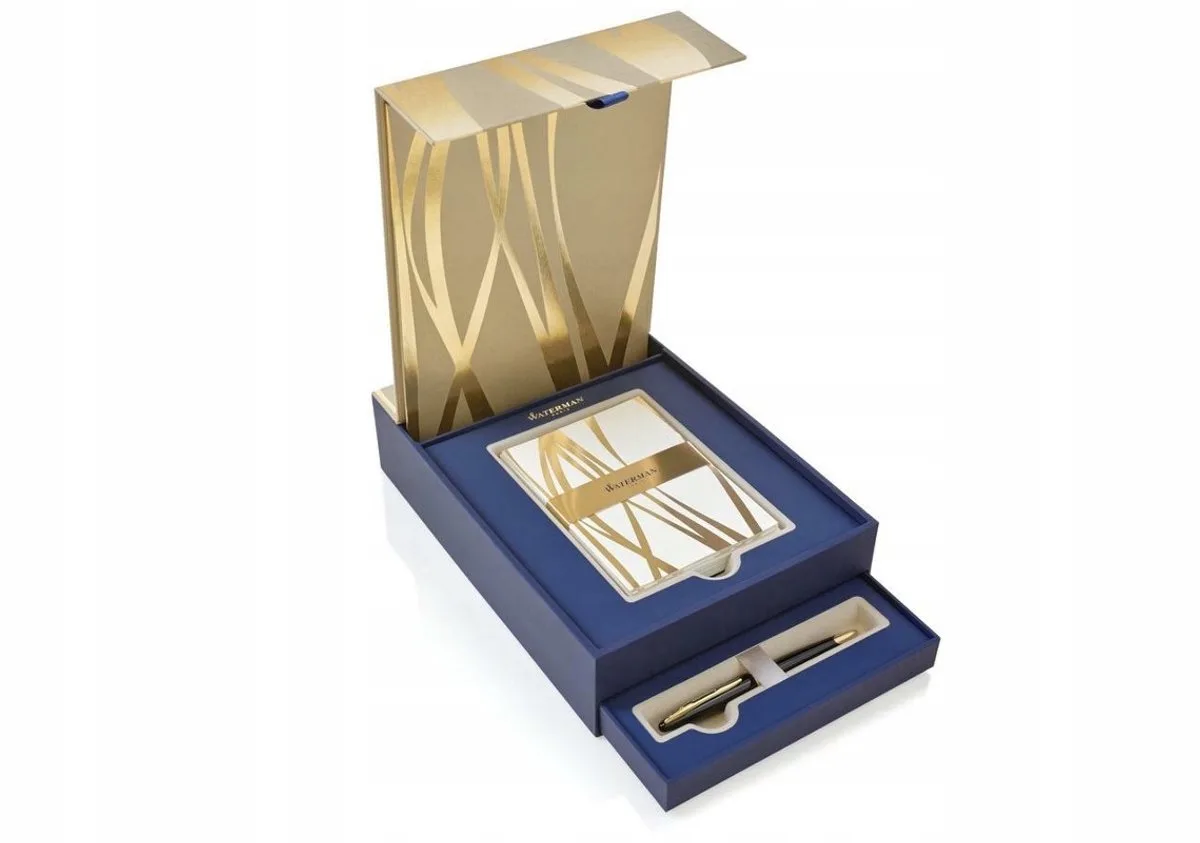 Carene Vulpen Set van Waterman in Zwart met Gouden Accenten – productfoto