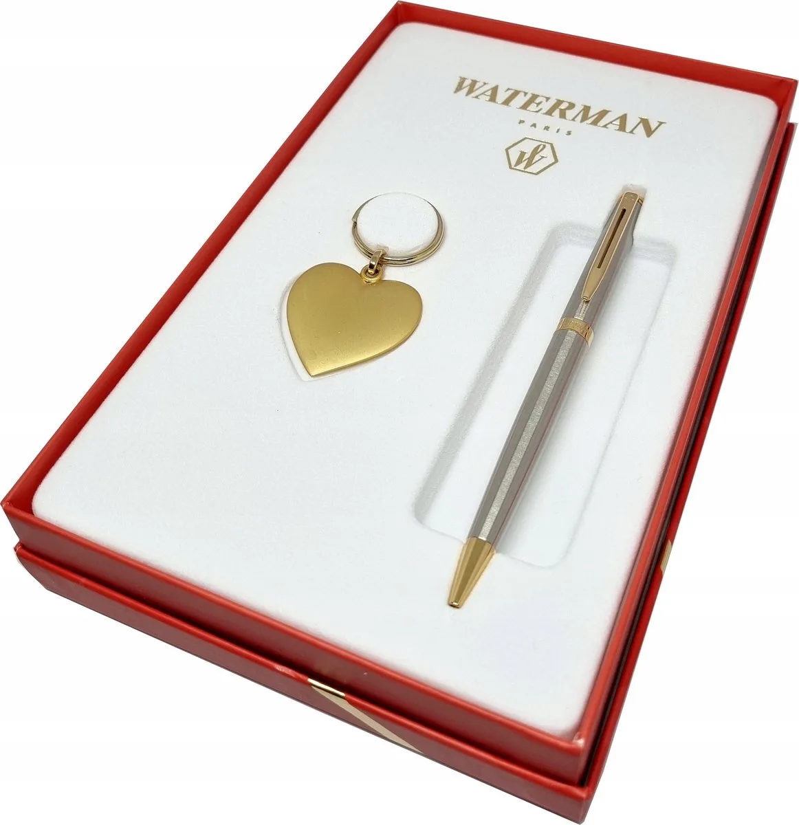 Hémisphère GT Balpen fra Waterman i Roestvrij Staal met Gouden Accenten – produktbillede