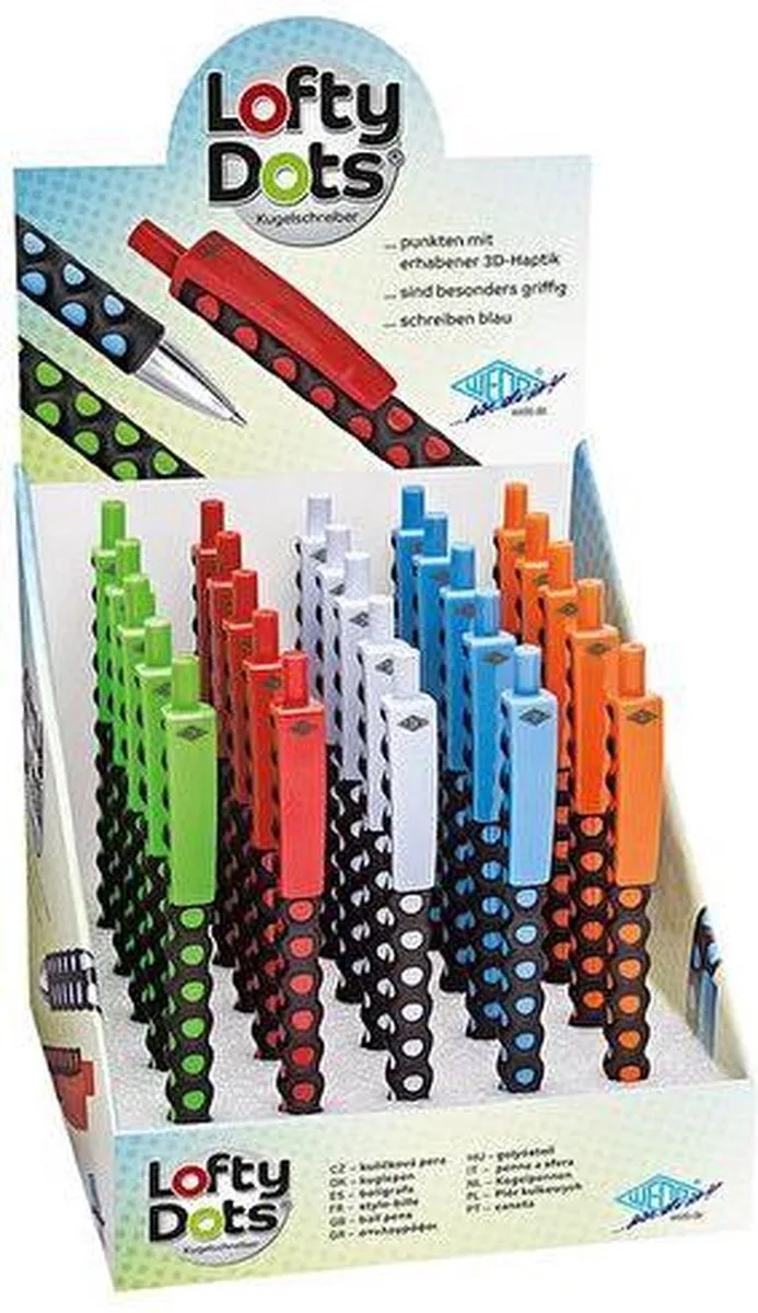 Ballpen - LOFTY DOTS - kleuren fra Wedo – produktbillede