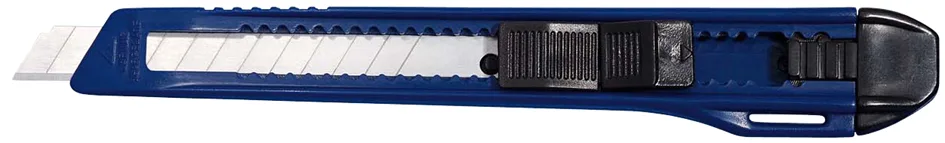Cutter Basic, Klinge: 9 mm, blau/schwarz fra Wedo – produktbillede
