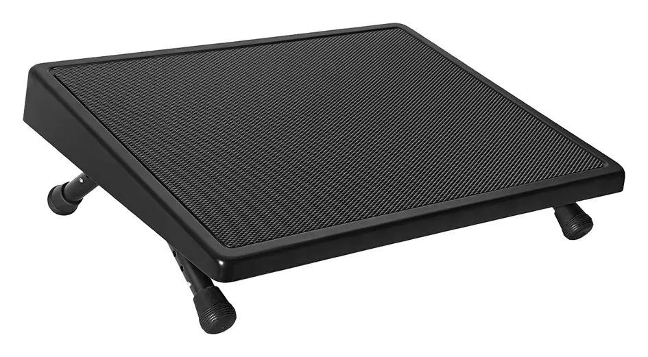 Fußstütze EDV, höhenverstellbar, schwarz RAL 9005 de Wedo – photo produit
