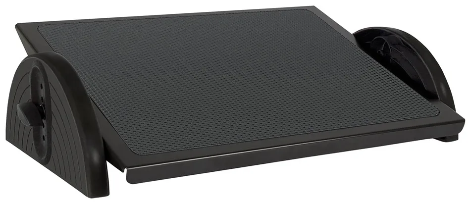 Fußstütze Relax Steel, höhenverstellbar, schwarz från Wedo – produktbild