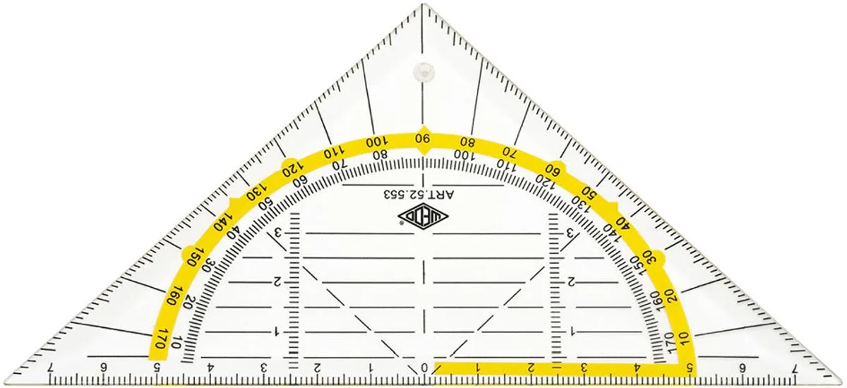 Geodriehoek, flexibel, schuine zijde 160 mm från Wedo – produktbild