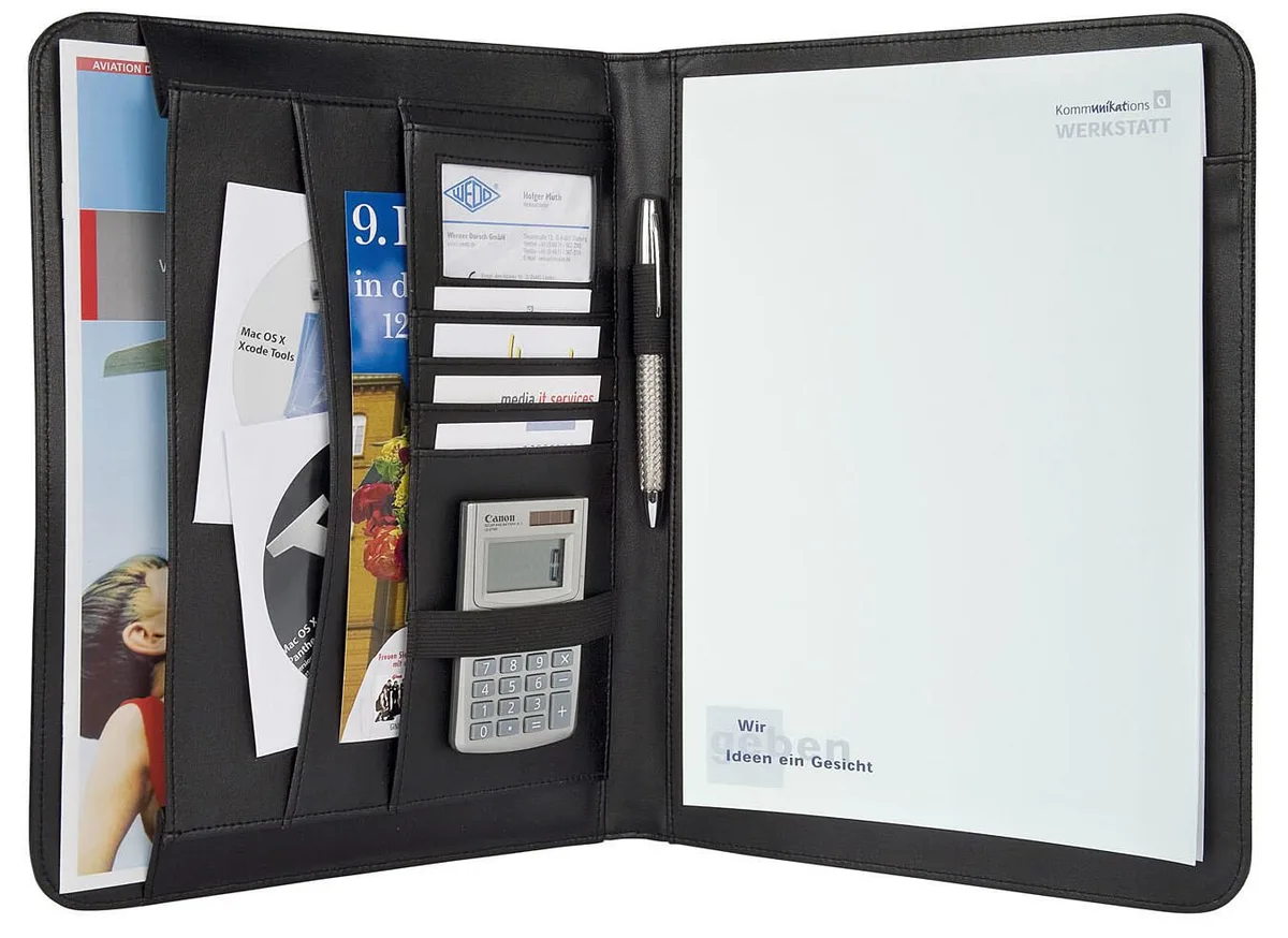 Konferenzmappe Elegance für DIN A4 schwarz van Wedo – productfoto
