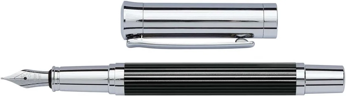 Luxe Vulpen met M-punt en Unieke Penhouder - Zwart/Chroom fra Wedo – produktbillede