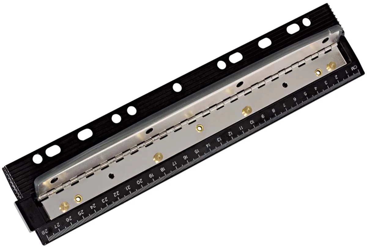 Mobiele 4-gaats perforator fra Wedo i Sort – produktbillede