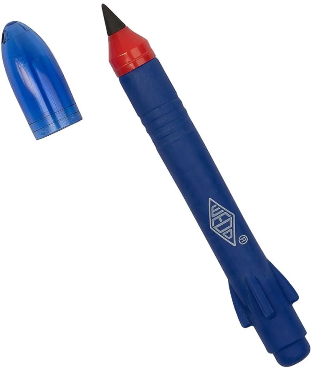 Ponity Rakete potlood, met gumschacht, HB, & blauw fra Wedo i Turkis – produktbillede