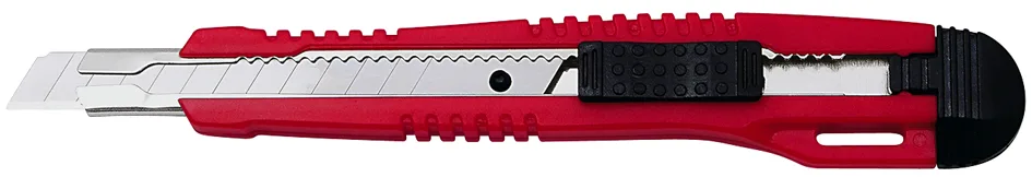 Profi-Cutter, Klinge: 9 mm, mit Clip, rot/schwarz von Wedo – Produktfoto