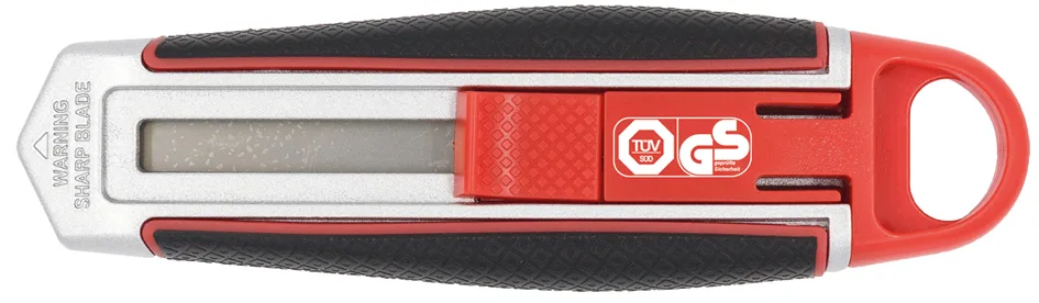 Safety-Cutter Long Blade, Klinge: 18 mm, rot/schwarz från Wedo – produktbild