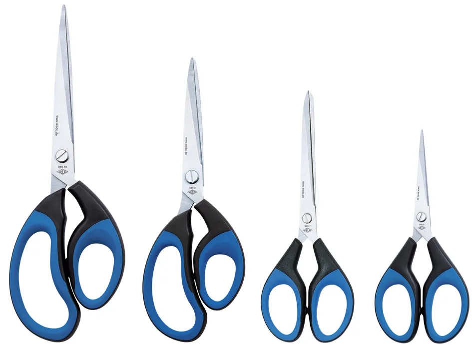 Schere Soft-Cut, spitz, Länge: 180 mm, schwarz/blau de Wedo – photo produit