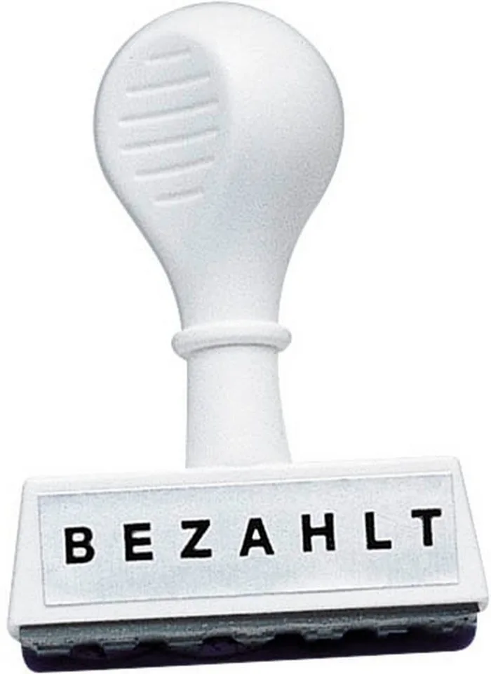 Stempel Textstempel -Bezahlt från Wedo i Vit – produktbild