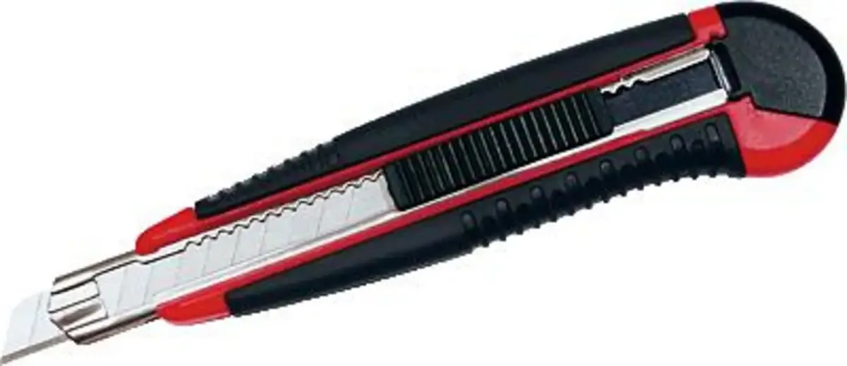 WEDO 78409 Wedo Profi-Cutter, AUTO-LOAD , 9 mm - nr. 78409 zwart/rood 1 stuk(s) fra Wedo i Sort, Rød – produktbillede