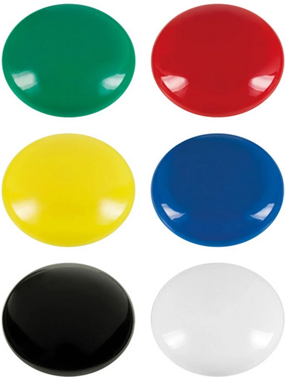 AC-E10815 Magneet Pak à 6st. Ø 25x11,8mm, 300g van Westcott in Assorti – productfoto